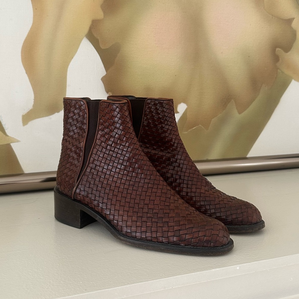 Cole Haan Tan Leather Ankle Boots